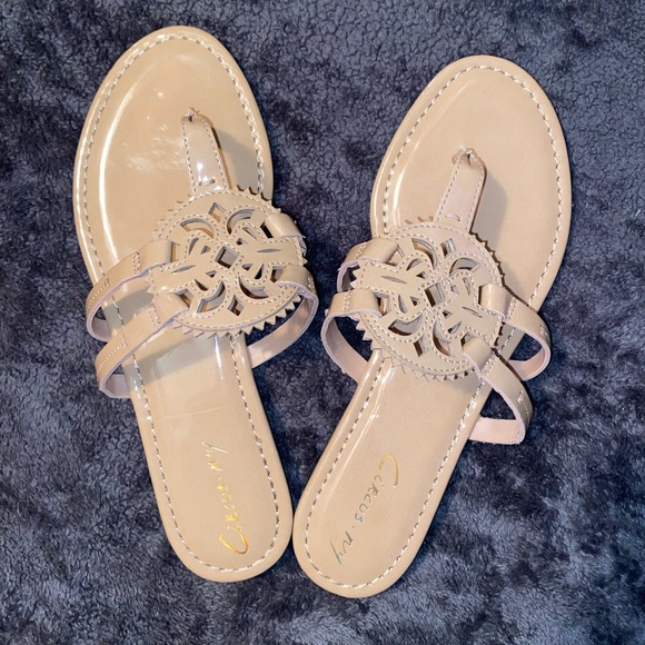 NWOT Sam Edelman Tory Burch Lookalike Sandals - Picture 3 of 4